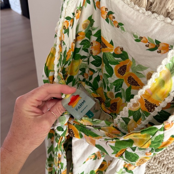 Farm Rio Linen Papaya salad dress - Picture 6 of 9